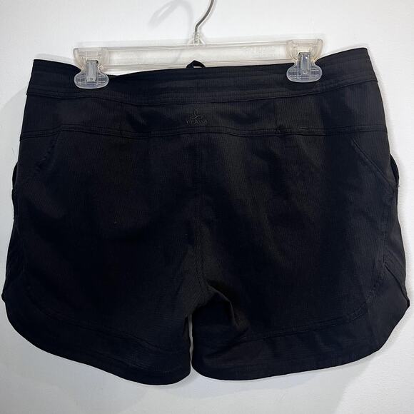 NWT Prana Ebelie Short Womens Medium Black‎ Performance Lightweight Granolagirl - Picture 5 of 13